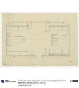 Wohn- und Esszimmer, Grundriss Variante (Auftrag Götsch, Musikheim)