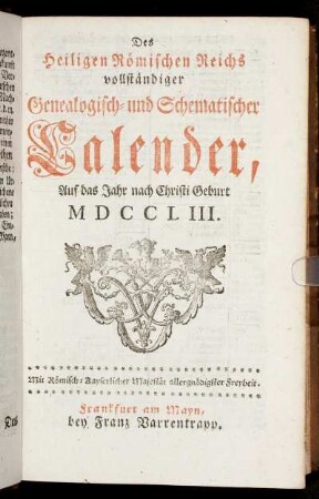 [I. Ein vierfacher Calender.]