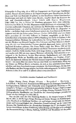 Böning, Holger ; Moepps, Emmy :: Deutsche Presse, biobibliographische Handbücher zur Geschichte der deutschsprachigen periodischen Presse von den Anfängen bis 1815, Bd. 2, Altona, Bergedorf, Harburg, Schiffbek, Wandsbek, kommentierte Bibliographie der Zeitungen, Zeitschriften, Intelligenzblätter, Kalender und Almanache sowie biographische Hinweise zu Herausgebern, Verlegern und Druckern periodischer Schriften : Stuttgart-Bad Cannstatt, Frommann-Holzboog, 1997