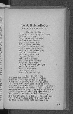Drei Kriegslieder
