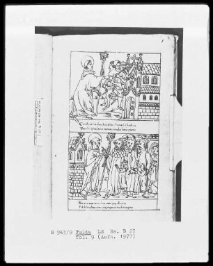 Illustrationen zur Vita Sancti Benedicti & Bis-Bini-Vita — ---, Folio 9rectoBildseite