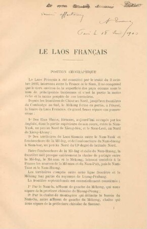 Le Laos francais