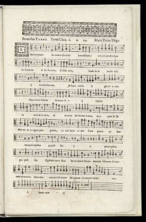 Secundus Tenor Tertii Chori