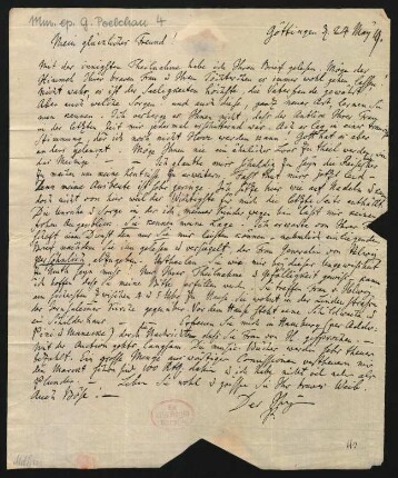 Brief an Ferdinand Mendheim : 24.05.1819