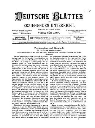 Psychoanalyse und Pädagogik : (Fortsetzung)