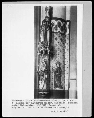 Madonna unter Baldachin