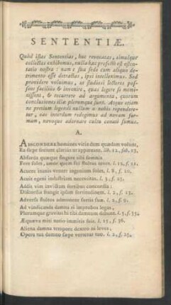 Sententiae.