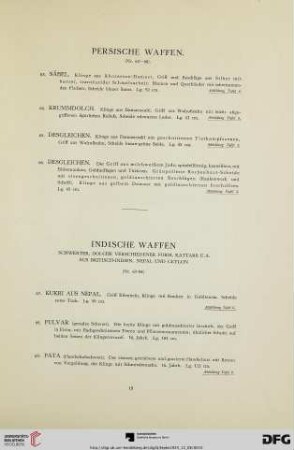 Persische Waffen (Nr. 63-66)