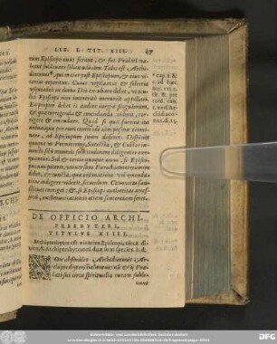 De Officio Archipresbyteri, Titulus XIIII.