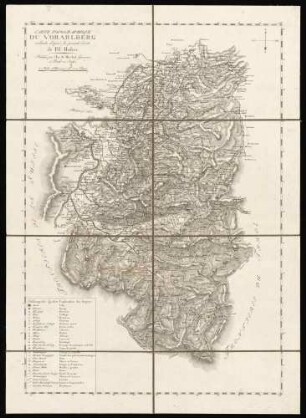 Carte topographique du Vorarlberg
