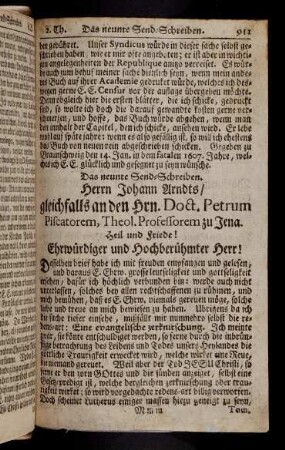 911-912, Das neunte Send-Schreiben