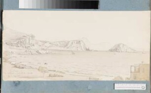 Blick auf Capo Posilippo und die Insel Nisida bei Neapel