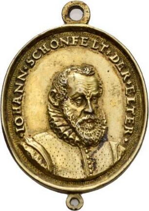 Medaille aus dem Jahr 1611 auf Johann Schönfelt