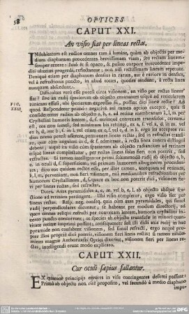 CAPUTT XXII. Cur oculi saepius fallantur.