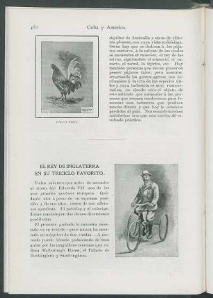 El rey de Inglaterra en su triciclo favorito.