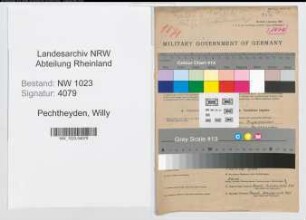 Entnazifizierung Willy Pechtheyden , geb. 04.04.1911 (Angestellter)