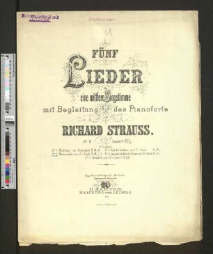Nr. 2: Winternacht : für mittlere Singstimme mit Begleitung des Pianoforte; op. 15