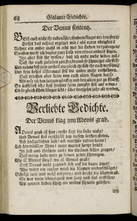 Verliebte Gedichte.