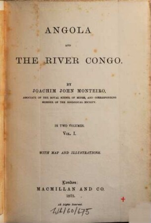 Angola and the river Congo : in two volumes, 1
