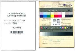 Entnazifizierung Georg Till, geb. 23.01.1894 (Revisor)