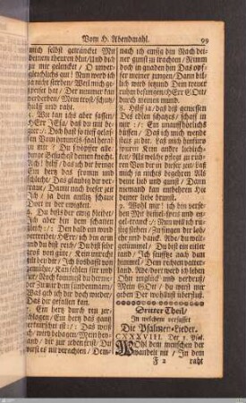 Psalmen-Lieder.