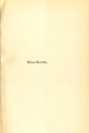 Reise-Bericht