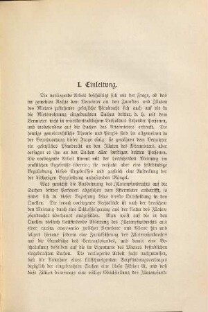 Das gesetzliche Pfandrecht des Vermieters an den in die Mietswohnung eingebrachten Sachen dritter Personen nach gemeinem Rechte ...