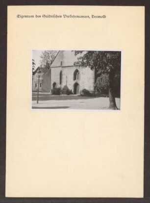 Erlöserkirche. Detmold. Marktplatz, Eingang zur Kirche