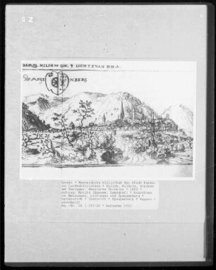 Hessische Chronika — Ansichten von Melsungen, Lichtenau und Spangenberg — Spangenberg