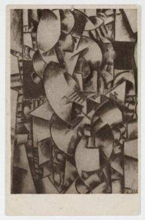 Sturm-Postkarte Fernand Léger: Nacktes Modell im Atelier. Erster Deutscher Herbstsalon. Berlin