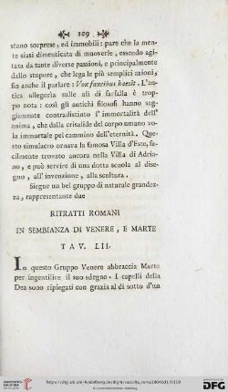 Ritratti Romani in Sembianza di Venere, E Marte Tav. LII