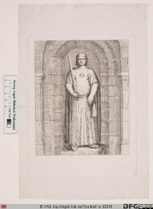Bildnis Heinrich der Löwe, Herzog von Sachsen (seit 1142) u. Bayern (seit 1156)