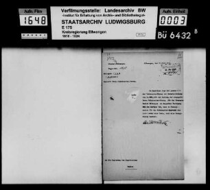Schusterinnung für den Oberamtsbezirk Ellwangen