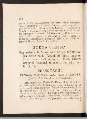 Scena Ultima. / Scene Derniere.