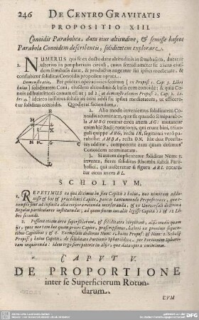 CAPUT V. DE PROPORTIONE inter se Superficierum Rotundarum.