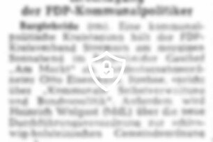 Kreistagung der FDP-Kommunalpolitiker