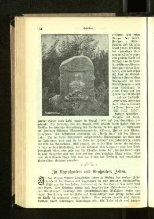 Zu Urgroßvaters und Großvaters Zeiten.