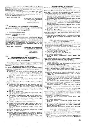 Hinweis des Deutschen Zentralverlages auf Neuerscheinung : E 122 vom 8. August 1956 ; [Weisungen, Entscheidungen und Mitteilungen]