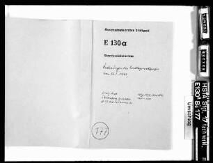 Änderungen des Landtagswahlgesetzes vom 26.03.1868