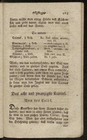 Das acht und zwanzigste Kapitel. - Das zwey und dreisigste Kapitel.