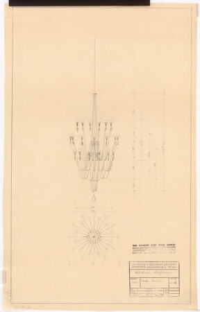 Schauspielhaus, Bochum: Zuschauerhaus Innen: Kronleuchter 1:10