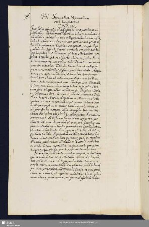 De Sympathia Mineralium cum Lapidibus. CAP. IV.