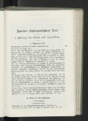 Zweiter (systematischer) Teil.