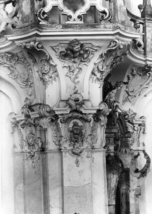Uhldingen-Mühlhofen-Birnau. Wallfahrtskirche Sankt Maria. Bauplastisches Detail (1748/1750; J. A. Feuchtmayer)