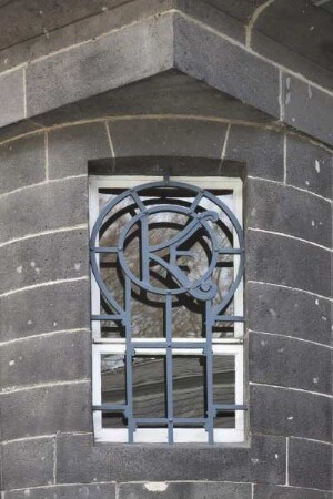 Fenstergitter mit Osthaus-Monogramm