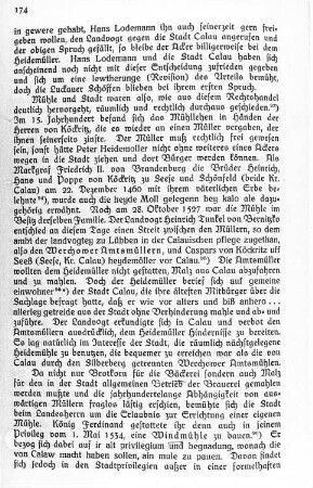Calau. Textauszug, Mühlen in Calau