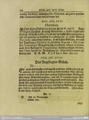 Num. Act. XVII. Decretum