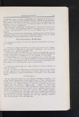 Histochemische Methoden.