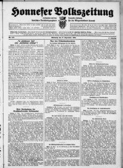 Honnefer Volkszeitung. 1889-1978