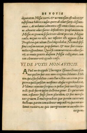 De Votis Monasticis.